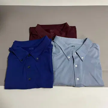UNIQLO 에어리즘 코튼 카노코 피케 셔츠 4XL 3장 묶음 판매