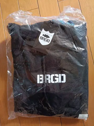 미사용! BRGD 버스 브리게이트, 속기모 후드 맨투맨! 사이즈 S! 블랙!