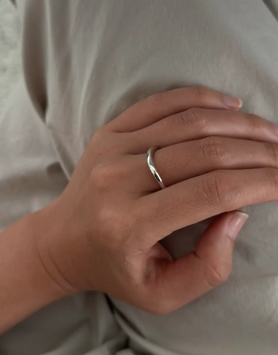 실버925 은 웨이브링 실버 웨이브반지