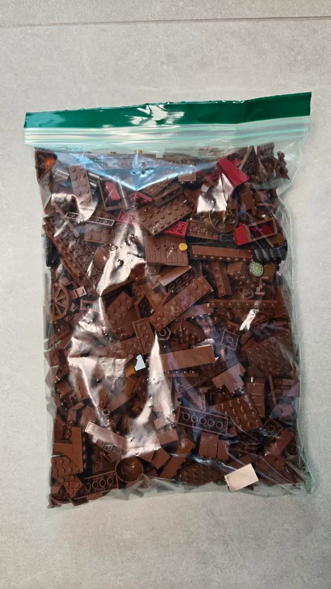 레고 갈색 브릭 벌크