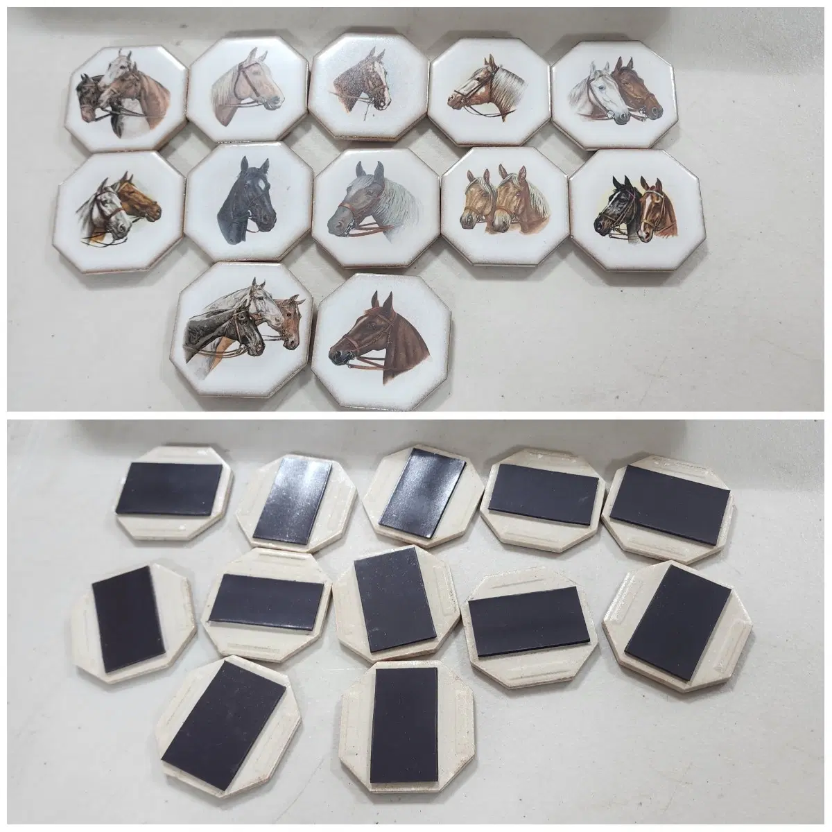 유럽에서온 타일 마그넷 크기5.8cmX5.8cm 12종에40000원