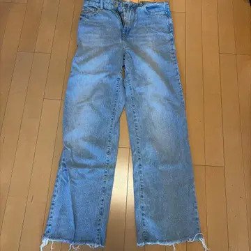 ZARA 스트레이트 데님 팬츠 라이트 블루 EUR36