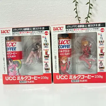 UCC 밀크 커피 에반게리온 특제 피규어 포함 2개 세트