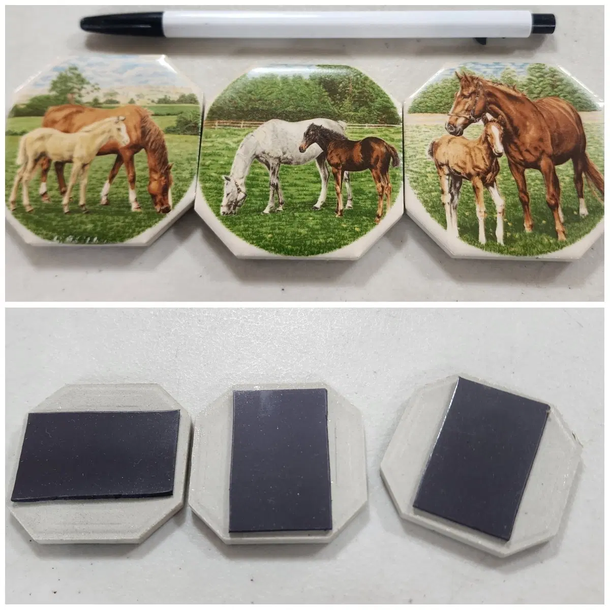 유럽에서온 타일 마그넷 크기5.8cmX5.8cm 3종에10000원