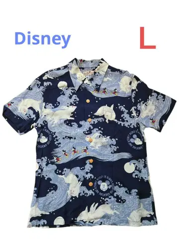레어 상품 디즈니 아로하 L 미키 토끼 크레이프 원단 Disney 레이온