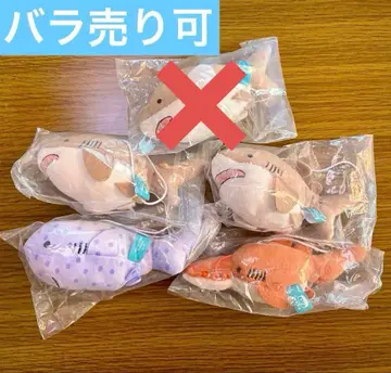 코타 상어 봉제 인형 2개 (백상아리 x 2, 톱상어 x 1, 니시온덴상어 x 1)
