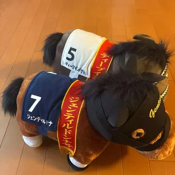 경주마 봉제 인형 딥 임팩트 젠틸돈나 2체 세트