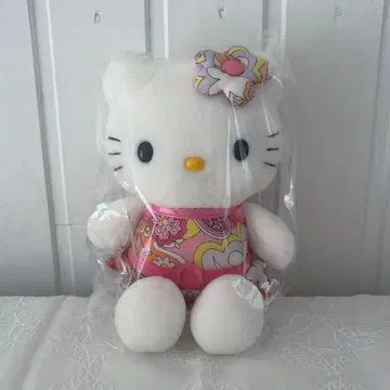[ 새상품급 ] 레어 헬로키티 봉제 인형 레트로 2001년제