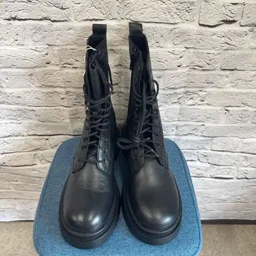 [새상품] 여성용 레이스업 부츠 블랙 38(C-18)