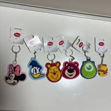 Disney Store 캐릭터 키링 6종 세트