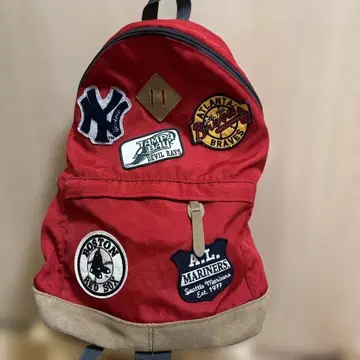 UNIQLO MLB 와펜 백팩 레드