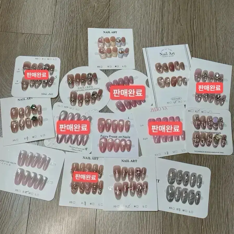 s사이즈 네일팁, m사이즈 네일팁 /영상 있어용