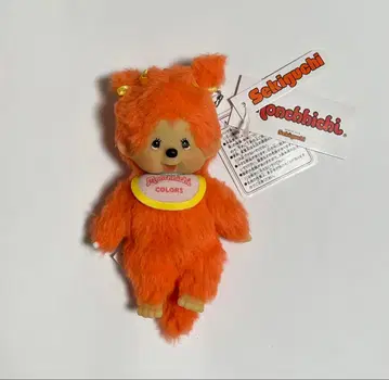 몬치치 봉제 인형 키링 오렌지