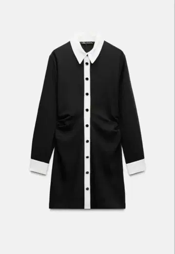[ 새상품급 ] ZARA 크레이프 셔츠 미니 원피스 XS