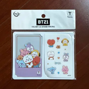 BT21 Tmoney 카드 t-money bts 교통카드 한국
