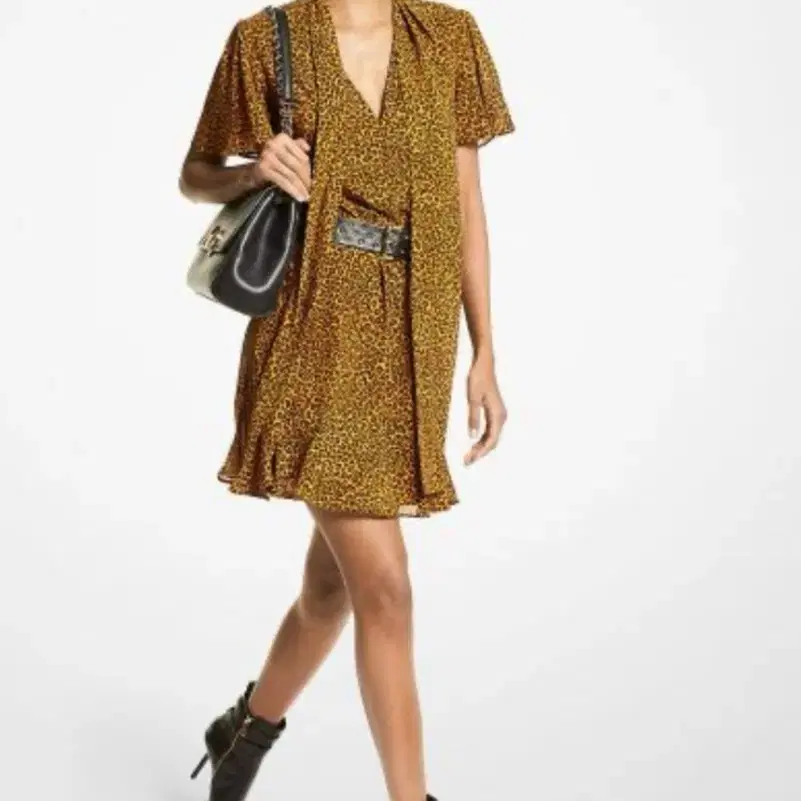 새상품 300여점 정리MICHAEL KORS 레오파드 원피스 XS
