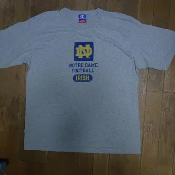 챔피온 Champion 일본 미발매 NOTRE DAME 로고 T셔츠 L 그레이