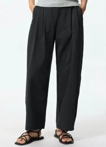 [새상품] UNIQLO 울트라 스트레치 액티브 와이드 팬츠 (짧은 기장) 3XL