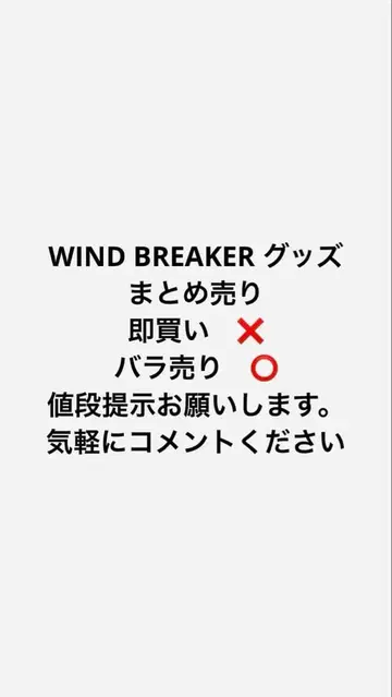 WIND BREAKER 굿즈 세트 묶음 판매