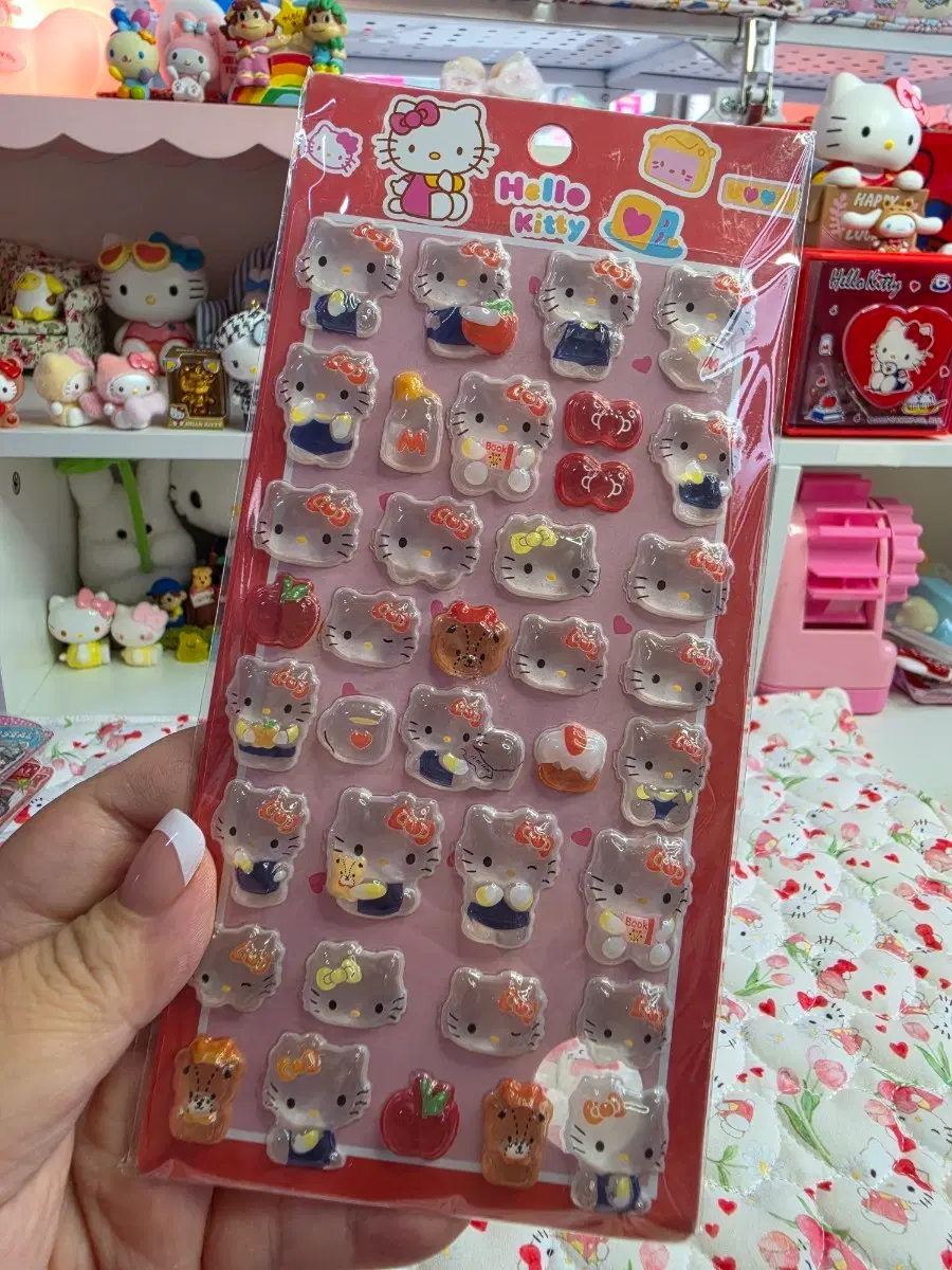 레드키티 봉봉 스티커