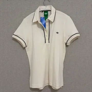 adidas 여성용 피케 셔츠 화이트 L 사이즈