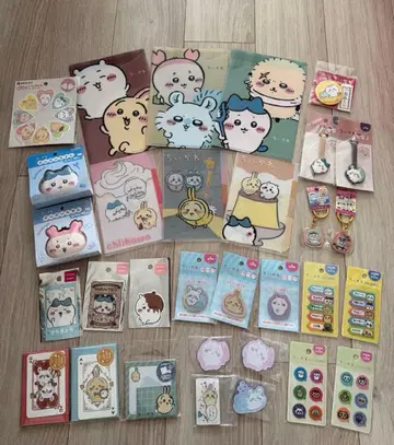 치이카와(먼작귀) 굿즈 묶음 판매 파일, 포스트잇, 스티커, 지역 한정 키링