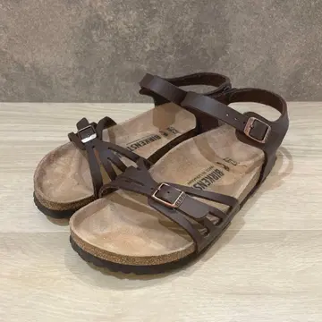 [컨디션 최상] 버켄스탁 Bali 발리 브라운 37 내로우 샌들