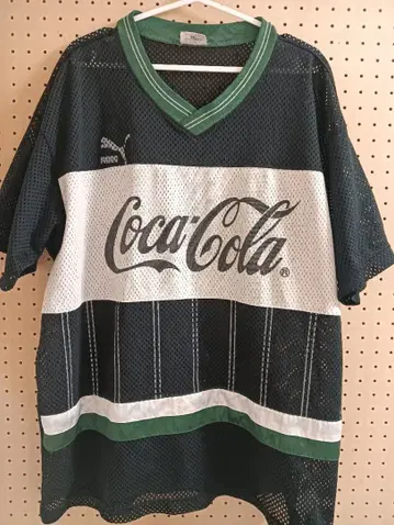 90s 푸마 메쉬 셔츠 히트 유니온 빈티지 코카콜라