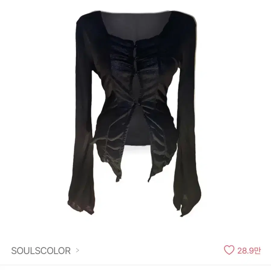 SOULSCOLOR 실비아 레이어드 가디건 탑