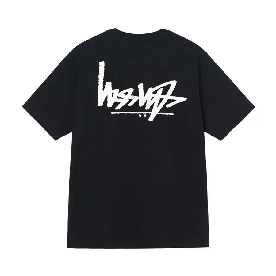 새상품 스투시 FLIPPED TEE 반팔티 블랙
