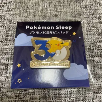 Pokemon Sleep 포켓몬 30주년 핀 배지 피카츄