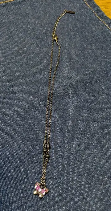 ANNA SUI 나비 모티브 비쥬 목걸이