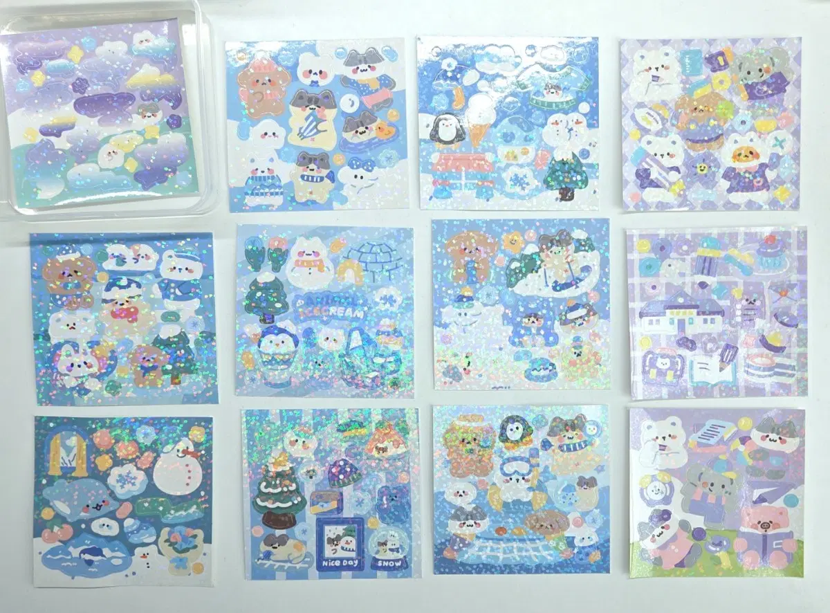 트윙클 윈터스티커 12종 set