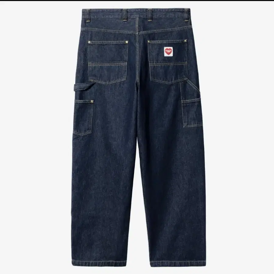 칼하트 wip nash double knee blue rinsed(M)