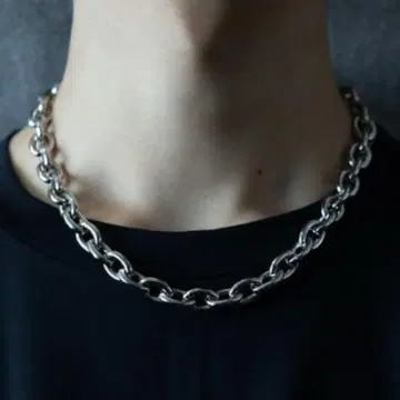 HARE BIG 체인 목걸이 실버
