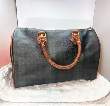 새상품급 Polo Mallet 보스턴 백 체크 무늬 폴로 말렛