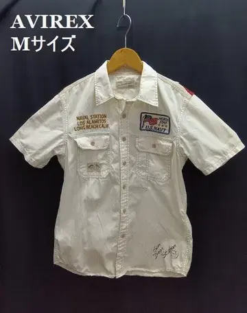 AVIREX IMPACT PENNANT 밀리터리 반팔 셔츠 M 사이즈