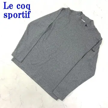 르꼬끄 스포르티브 긴팔 T셔츠 그레이 면 폴리에스테르 O C3651