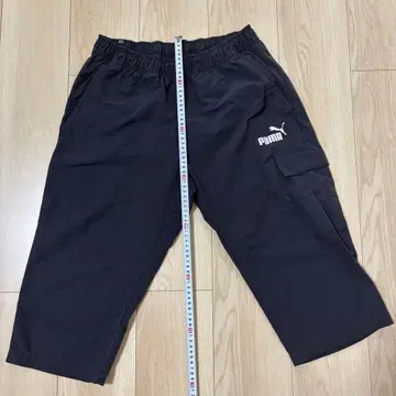 PUMA 푸마 하프 팬츠 블랙 로고 프린트