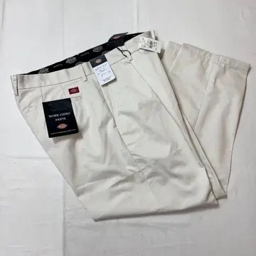 택 포함 디키즈 투 턱 워크 치노 화이트 W34