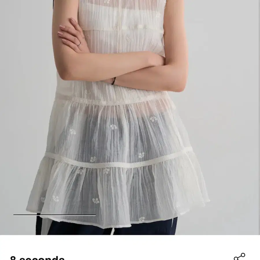 에잇세컨즈 시어 미니 원피스 S 새상품 판매합니다!