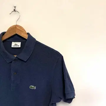 LACOSTE 피케 셔츠 톤 다운 네이비 4 남성용
