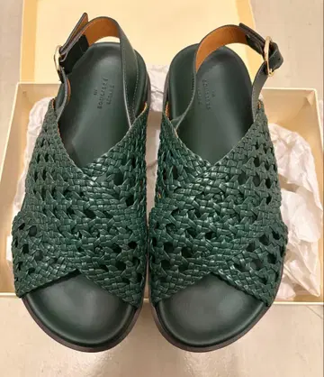 미사용 새상품 sezane TILDA 샌들 그린 24.5