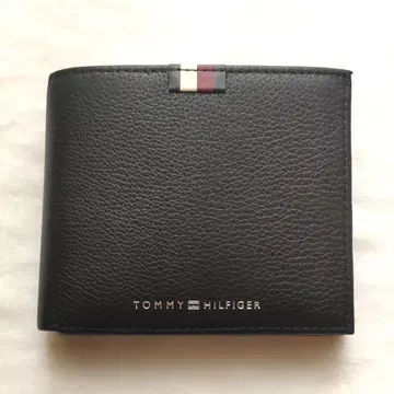 [새상품] Tommy Hilfiger 접이식 지갑 동전 수납 가능 남성용 지갑