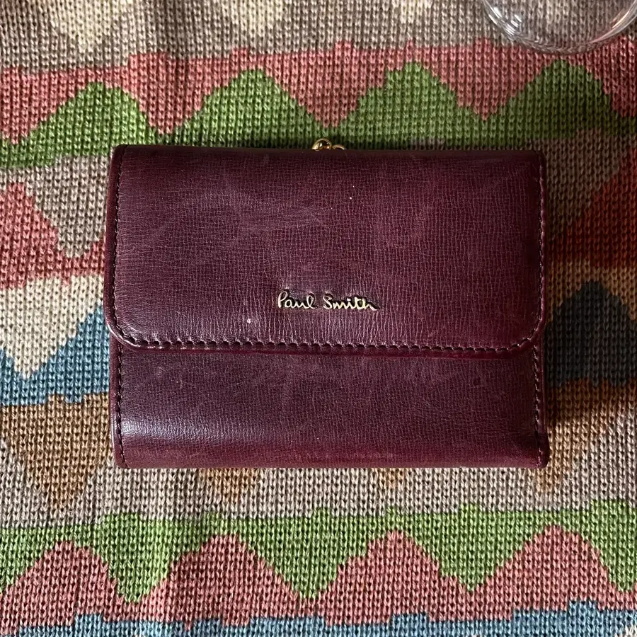 Paul Smith Made in Italy 레더 가마구치 반지갑
