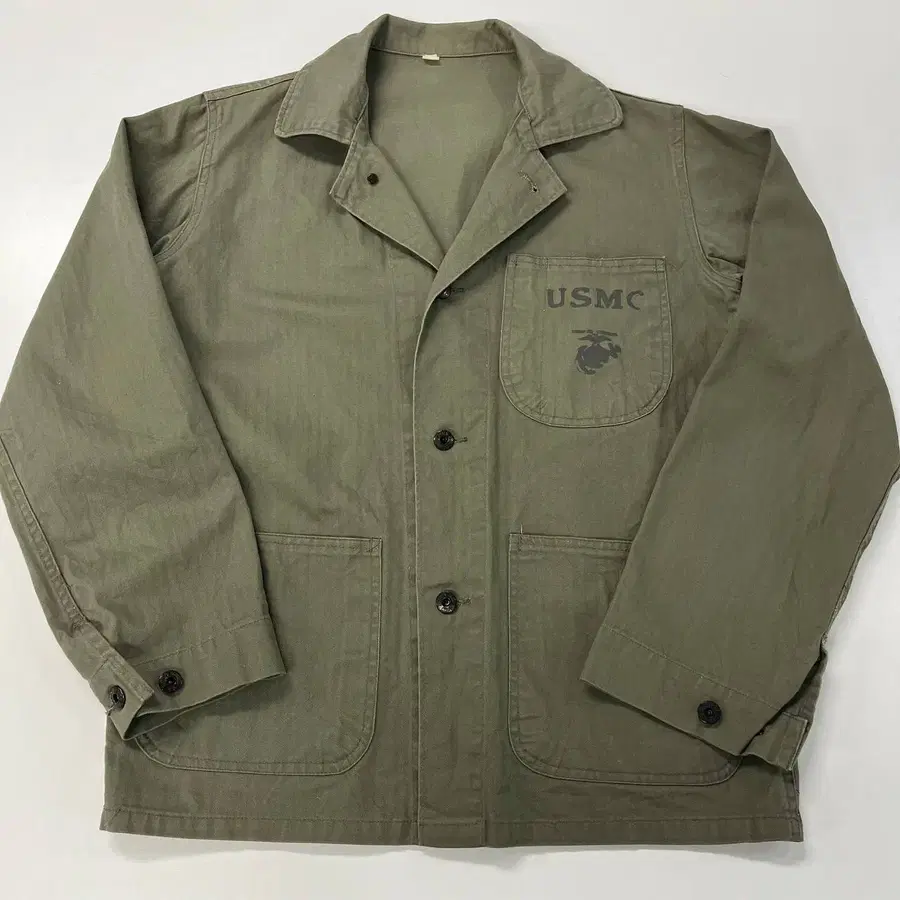 [슬림95] USMC P41 오리지널 헤링본 트윌(HBT) 유틸리티 자켓