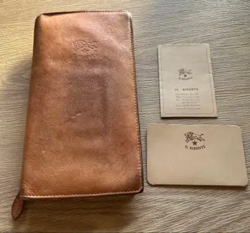 IL BISONTE 일비종떼 장지갑 브라운 가죽 여성용