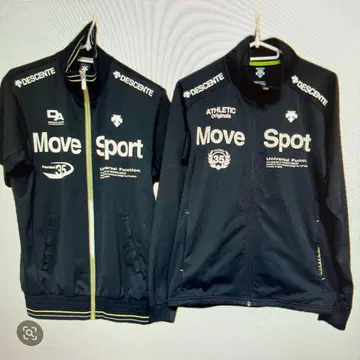 새상품급 DESCENTE MoveSport 저지 2장 세트 블랙 M