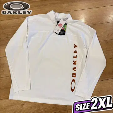 오클리 긴팔 T셔츠 골프웨어 모크넥 롱티 화이트 2XL