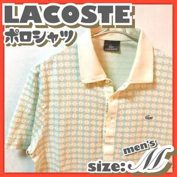 구제 의류 LACOSTE [라코스테 피케 셔츠] 은악어/아이보리 화이트/스카이블루/M
